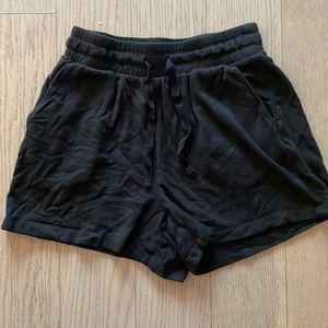 Lou & Grey Signature Soft Plush Black Shorts